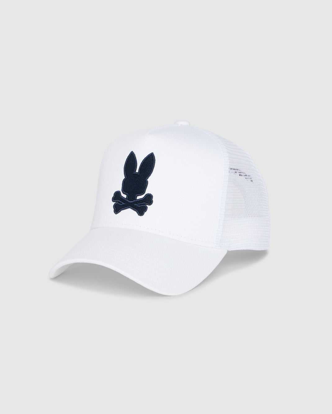 Chapeaux Psycho Bunny Houston Trucker Hat Blanche Homme | TLJ-46641142